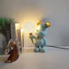 Moon table lamps bedroom bedside lamp violent bear net red boys girls children's room lamp decoration birthday gift night light