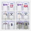 Chen37 Best The Baseketball Beers Movie Jerseys Baseball 17 Doug Remer 44 Joe Cooop Cooper Baseketball White Button Shirts Gray 9 Roy Hobbs Jersey