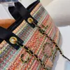 Evening Bags Beach bag Chain bags Canvas Totes Crossbody Straw Luxury Designer Brand Bags Fashion Shoulder Handbags High Quality Women Letter Purse Phone W