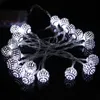 Strings LED String Lights Hollow Moroccan Ball Lamp Bedroom Living Room Window Decoration Indoor Outdoor Christmas Tree LampLED LEDLED