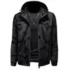 Men's jacket 2023 spring trend handsome casual top Korean version slim letter printing fashion hooded all-match outer basebal273B