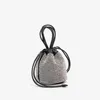 Kvällspåsar Trend Shiny Metal Diamond Women's Fashion Bag -paljetter Pärlor Full Rhinestone Bucket Bags Hand Messenger