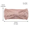 Hiver tricoté bandeaux pour femmes chaud laine tricot oreille plus chaud Crochet arc Turban chapeaux filles bandeau cheveux accessoires AA220323