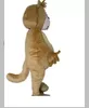 nouveau costume de mascotte de petit écureuil brun avec une petite bouche pour adulte à porter