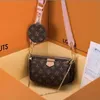 Kvinnor Väskor Handväska kvinna Originalbox Datumkod Handväska clutch axel messenger cross body serienummer tre i en blomma louiseitys viutonitys Handväska