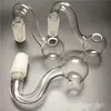 Toptan Aksesuarlar 10mm 14mm 18mm Erkek Kadın Clear Pyrex Cam Yağ Brülör Su Boruları Petrol Teçhizatları Bongs Büyük Kase F0707