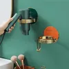 Hair Dryer Holder Organized Rack Wall Mounted Straightener stand Bathroom Shelf Storage Shelves Accessories Tools 220527