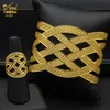 ANIID Dubai Chain Cuff Bangle con anello per le donne Bracciale in oro marocchino Gioielli Regalo di nozze nigeriano Bracciale indiano 220713