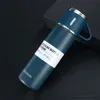 500ml Business Thermos with Portable Cover Double Wall Stainles Steel Water Keep &Cold Customize Bottle Gift 220706