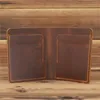 Card Holders Arrival Vintage Wallet Men Genuine Leather Holder Money Bag ID Case Mini Purse For MaleCard