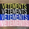 21 Autumn And Winter New VETEMENTS Scarf High Street Trend VETEMENTS Letter Intarsia Color Matching Knitted T-shirt T220722