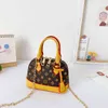 Luxury Kids Girls Fashion Handbag PU Leather Purse Chain Shell Bag Brand Crossbody Fanny Pack Shoulder Bags Messenger Bags Princess Totes H22304