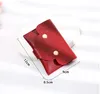 100pcs Coin Purses Women PU Elephant Nose Decoration Square Hasp Short Wallet Mix Color