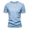 T-shirt pour hommes Style hawaïen Chemise à col rond Vêtements décontractés de haute qualité Impression 3D Mode Haut à manches courtes Hauts de grande taille 220607