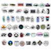 Waterproof 103050PCS Camping Landscape Stickers Outdoor Adventure Climbing Travel Waterproof Sticker to Suitcase Laptop Bicycle 1509123