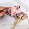 Classic Printed Coin Purse PU Leather Keychain with Tassel Portable Mini Wallet Storage Bags Fashion Designer Bag Charm Pendant5588520
