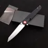 Specialerbjudande H7191 Flipper Folding Knife 440B Satin Tanto Blade G10 med rostfritt stålplåt Bollbärande snabbt öppna Poket -mappknivar