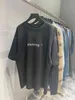 Men Sweaters Fashion Couples Summer T Shirt balencigs Spring and Summer High Version b Home Letter r Stard Offset Os Off Shoulder Cover Round Neck 6YZN