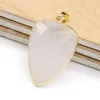 Pendanthalsband Natural Stone Crystal Quartz Lapis Lazuli Labradorite Agates Water Drop Facetted For Gift Jewelrypendant