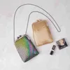 Вечерние сумки NXY Kleurrijke Tas Telefoon Portemonnee Luxe Designer Merk Vrouwen Handtas Partij Bruiloft Korean Mode Schouder Crossbody Tassen 220510