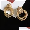 Boucle d'oreille Retour Bijoux Résultats Composants Mode Boucles d'oreilles pour femmes Charme Rond Géométrique Or Cadeau Drop Livraison 2021 Fiqyw