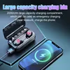 Low Latency TWS Wireless Earphones Headset In-Ear With Microphone 2000mah Powerbank For Gaming And Music