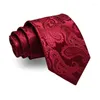 Bow Ties Brand For Men 8cm Silk Woven Tie Paisley Pattern Necktie Classic Party Wedding GiftBow Enek22