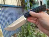 Främjande 2022 TK Överlevnad Rak kniv A8 Satin Tanto Blade G10 Handle Fixed Blade Hunting Knives With Kydex