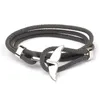 Bedelarmbanden Mode Dolfijn Vissenstaart Handgemaakt Touw Nautische Zeilen Brazalet Voor Vrouwen Mannen Surf Strand Sieraden Fawn22338a