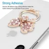 Luxury Glitter Diamond Universal Metal Finger Ring Grip Stand Holder Kickstand Pink Bowknot Butterfly For iPhone 13 12 Pro Max 8 Plus Samsung S22 S21 Ultra Smartphone