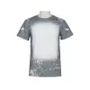 Wholesale Party Sublimation Bleached Shirts Cotton Feel Heat Transfer Blank Bleach Shirt Bleached Polyester T-Shirts