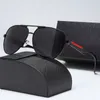 Designer-Sonnenbrillen für Damen und Herren, UV400, 5 Farben, Schutzbrille für Senioren, für Damen, Brillengestell, Vintage-Sonnenbrille aus Metall mit vollständiger Gox-Verpackung S1