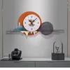 Orologi da parete Nordic Luxury Fashion Orologio creativo Home Decore Simple Metal Silent Living Room Dining Decorative Watch