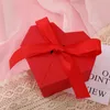 Gift Wrap 1pcs Heart-shaped Double Open Box With Bow Packaging For Wedding Favor Boxes Valentines Day Birthday Party DecorGift