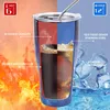 30oz Tumbler Double Wall Vacuum Insulated Travel Mug with Leak-Proof Lid Stainless Steel Water Bottle for Cold Hot Drinks Starry Night-Blue T0525A1