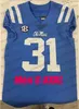 Uf CeoA3740 2020 Ole Miss New Powder Blue Jerseys A.J. BROWN Eli Manning Bo Wallace Patrick Willis Robert Nkemdiche Ta'amu NCAA College Football Jersey