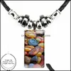 H￤nge halsband h￤ngsmycken smycken r￶d turkisk tribal aztec st￥l f￤rgglas cabochon med rec sh dhmjp