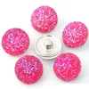 Partia luzem 18 mm przycisk Snap Button Charms Acryl Forn Snaps dla wymiennych bransoletki Noosa Fashion Biżuteria sprawiają, że dostawcy