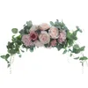 Couronnes de fleurs décoratives arc de mariage Simulation fleur décoration de la maison guirlande porte linteau décorationdécoratif