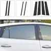 6PCS Auto Fenster Center Säule Aufkleber PVC Trim Anti-Scratch-Film Für Toyota RAV4 XA50 XA40 2006-heute Externe Zubehör