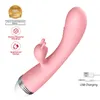Forte vibratore a dildo G-Spot Coniglio stimolatore del clitoride Massaggiatore della fica vaginale Giocattoli sexy per le donne Masturbazione femminile