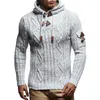 Men's Sweaters Mens Jumpers Autumn Winter Hooded Pullover Long Sleeve Acrylic Fiber Comfort Stretch Sweater For MaleMen's