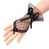 Mulheres Mulheres Luvas de nupcial sem dedos parágrafos curtos parágrafos de strass branca Lace Mittens Bride Women Wedding Acessórios