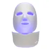 Pdt LED Photon Luminothérapie Bouclier facial Beauté du visage Masque facial Soins de la peau Silicon soft Red photonTherapy masque de traitement du visage avec partie du cou aussi