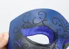 Máscara de mascarada masculina Phantom vintage da ópera One Eyed Half Face traje venezian Party natal Halloween Carnaval Mardi Gras Ball adereços