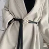 Cintos da moda Moda Mulheres cinto de fivela de fivela de metal alvejante para casaco de vestido de vestido All Match Sweter
