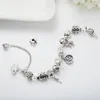 Bracelet de perles de charme de mode pour bijoux argent étoile lune pendentif perlé dame Bracelet avec boîte originale cadeau d'anniversaire 211C8205311