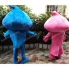 Halloween Blue Pink Water Drop Mascot Costume Cartoon Anime Teme Postacie Dorośli rozmiar Bożego Narodzenia Karnawał Przyjęcie urodzinowe strój na zewnątrz