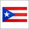 90X150Cm Puerto Rico National Flag Hanging Flags Banners Polyester Banner Outdoor Indoor Big Decoration Bh3994 Drop Delivery 2021 Festive