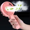 Handheld Mini Fan USB wiederaufladbare tragbare Kühler mit Riemen einstellbar 3 Geschwindigkeit für Desktop-Büro Outdoor-Reisen 220505